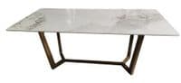 Palazzo Rectangular Ceramic Marble Dining Table 160cm / 180cm