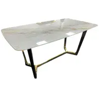Palazzo Rectangular Ceramic Marble Dining Table 160cm / 180cm