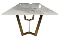 Palazzo Rectangular Ceramic Marble Dining Table 160cm / 180cm