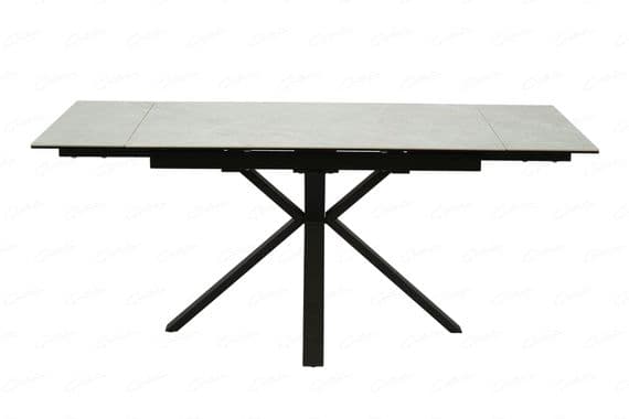 Phoenix Grey Ceramic Marble Small Extending Dining Table 120 - 180cm (Display)