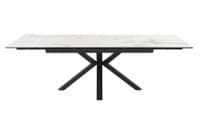 Phoenix White 160-200-240 - Ceramic Marble Extending Dining Table (Display)