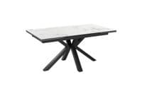 Phoenix White 160-200-240 - Ceramic Marble Extending Dining Table (Display)