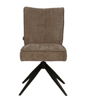 Pienza - Light Mocha 360° Auto Swivel Return Dining Chair