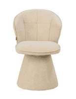 Reina - Taupe Pedestal Base Dining Chair