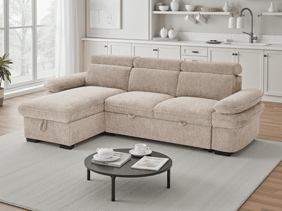 Roma Sofabed Universal Corner - Beige