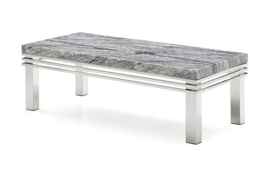 Rome Marble Top Stainless Steel Coffee Table