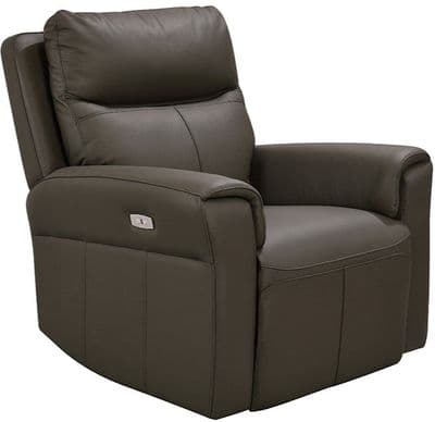 Russo 1 Seater Electric Recliner Chair - Ash