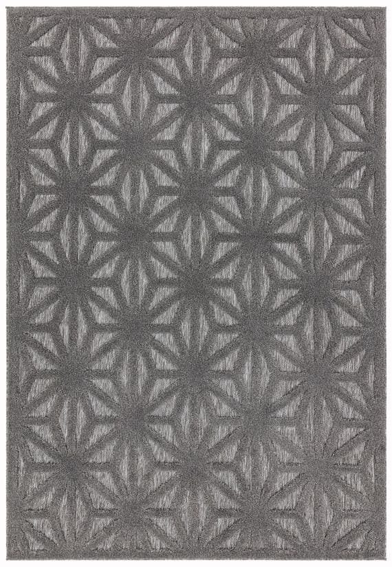 Salta Anthracite Star Rug