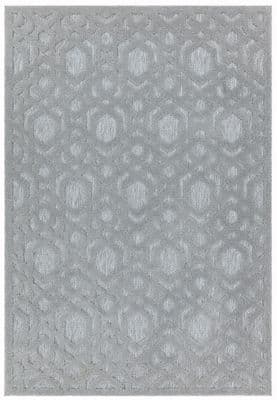 Salta Silver Geometric Rug