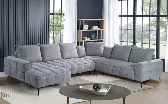 Sanzani Corner Sofa - Grey - Display Model