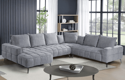 Sanzani Corner Sofa - Grey - Display Model