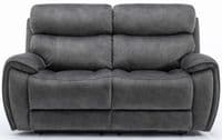 Seville Suede Electric Recliner Sofa - Graphite