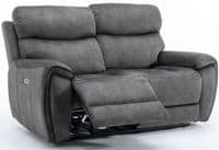 Seville Suede Electric Recliner Sofa - Graphite