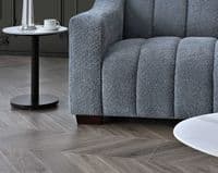 Silenzio 3 Seater Sofa in Iron Boucle Fabric