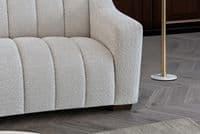 Silenzio 3 Seater Sofa in Oatmeal Boucle Fabric
