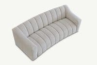 Silenzio 3 Seater Sofa in Oatmeal Boucle Fabric