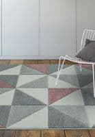Sketch Cubic Pink Rug