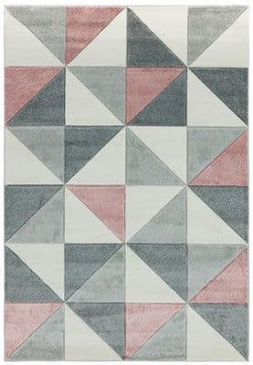 Sketch Cubic Pink Rug