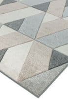 Sketch Rhombus Grey Rug