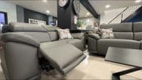 Strada 3 + 2 Seater Electric Recliner Leather / Leather Match