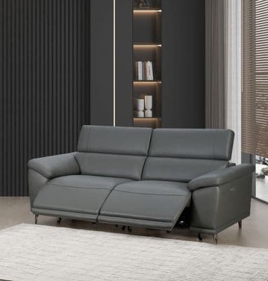 Strada 3 + 2 Seater Electric Recliner Leather / Leather Match