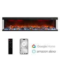 Strada Deep 3D UHD Panoramic Full Glass 1-2-3-Sided Electric WIFI Fire