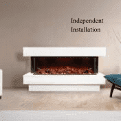 Strada Deep 3D UHD Panoramic Full Glass 1-2-3-Sided Electric WIFI Fire
