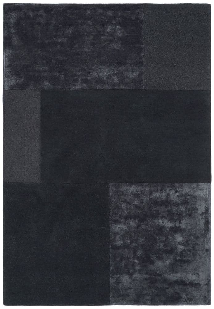 Tate Charcoal Tonal Textures Rug