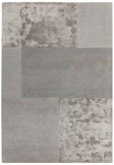 Tate Silver Tonal Textures Rug
