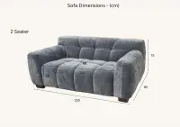 Torredo Steel Velvet Sofa Range