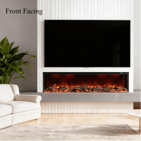 Valenti 3D UHD Slimline Panoramic Full Glass 1-2-3-Sided Electric WIFI Fire