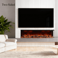 Valenti 3D UHD Slimline Panoramic Full Glass 1-2-3-Sided Electric WIFI Fire