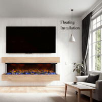 Valenti 3D UHD Slimline Panoramic Full Glass 1-2-3-Sided Electric WIFI Fire
