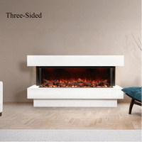 Valenti 3D UHD Slimline Panoramic Full Glass 1-2-3-Sided Electric WIFI Fire