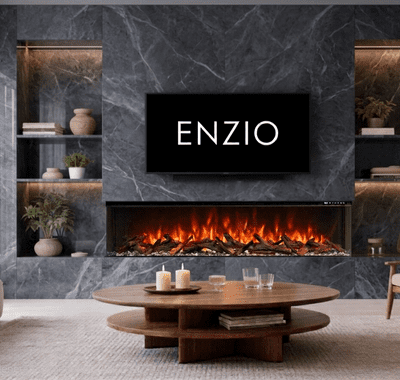 Valenti 3D UHD Slimline Panoramic Full Glass 1-2-3-Sided Electric WIFI Fire