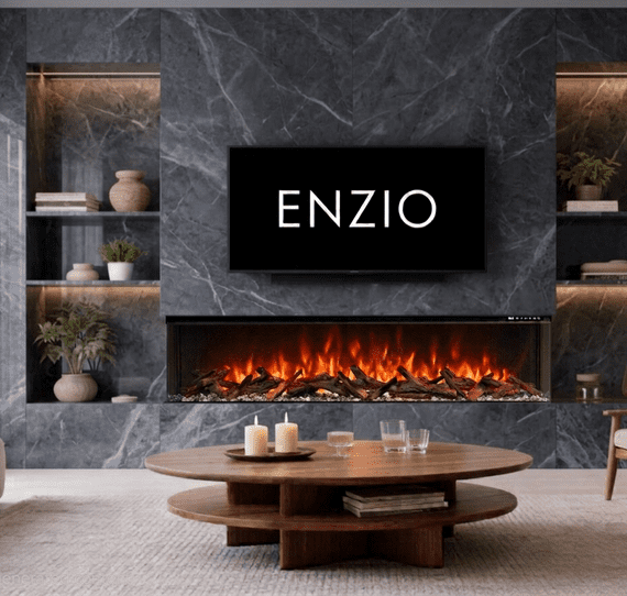 Valenti 3D UHD Slimline Panoramic Full Glass 1-2-3-Sided Electric WIFI Fire