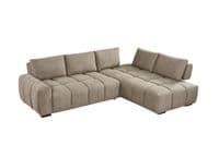 Venosa Corner Chaise Adjustable Back Sofa - Taupe