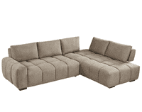 Venosa Corner Chaise Adjustable Back Sofa - Taupe - Display