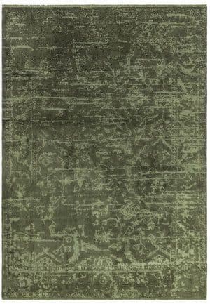 Zehraya Green Abstract Rug