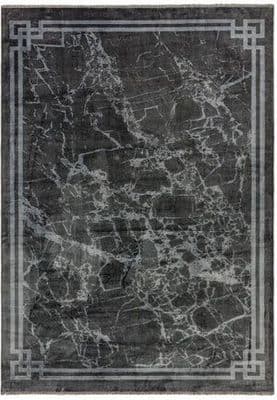 Zehraya Grey Border Rug