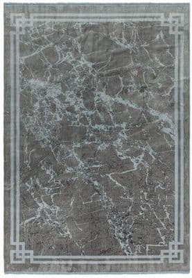 Zehraya Silver Border Rug