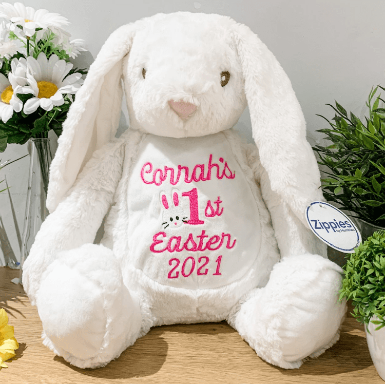 Personalised easter bunny teddy deals