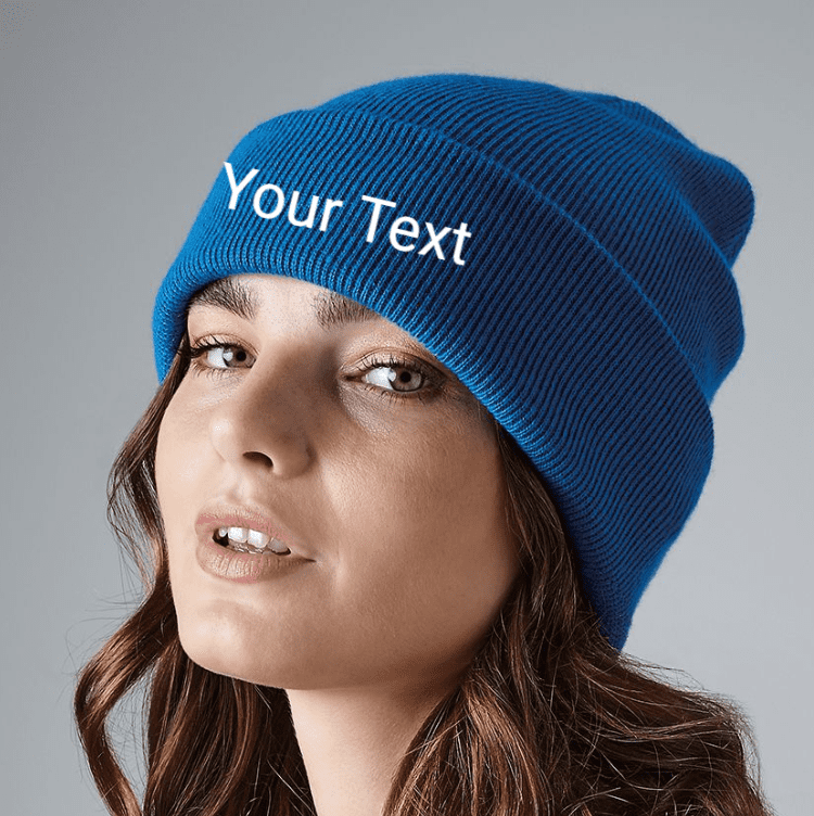 Personalised Adult Original Cuffed Beanie Hat