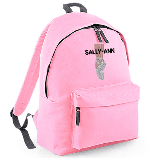 Personalised Ballet Shoes Dance Backpack Rucksack Bag