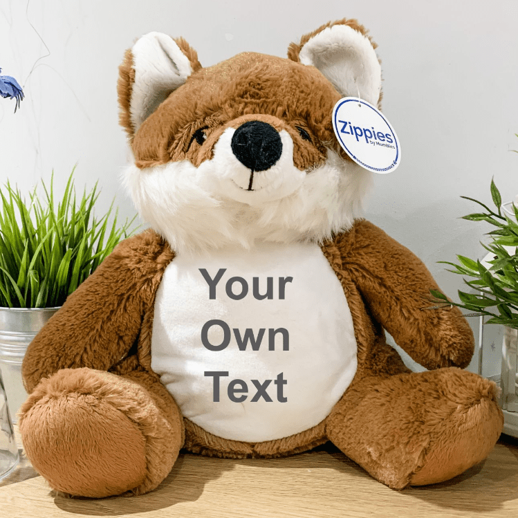 Personalised fox teddy hotsell