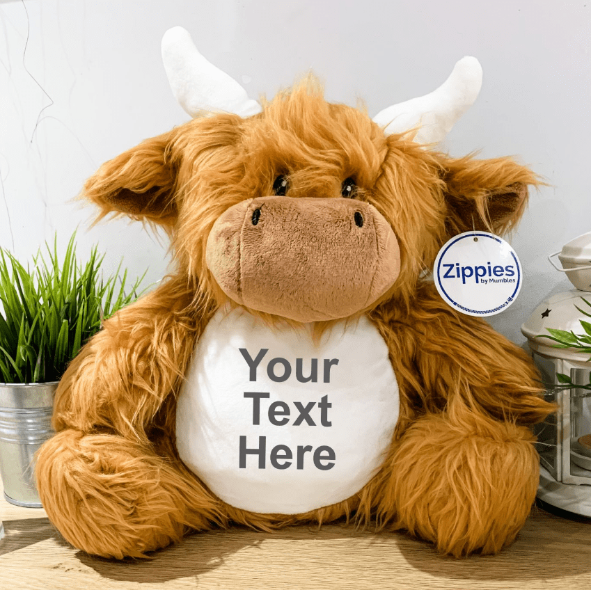 Personalised Highland Cow Teddy