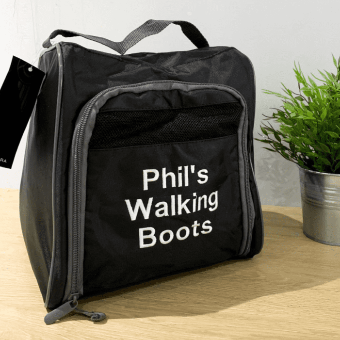 Personalised Hiking Boot Bag
