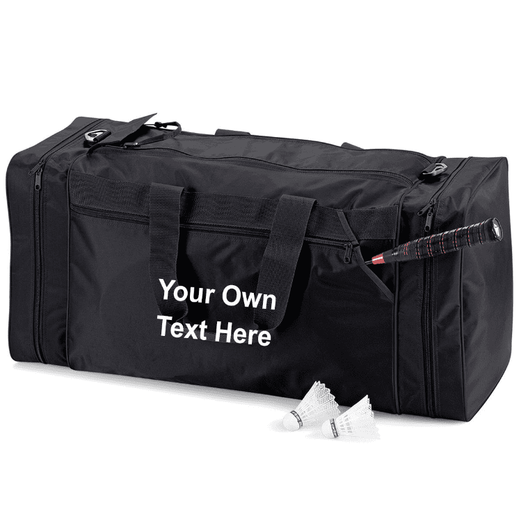 Personalised jumbo extra large bag sports kit holdall kit bag