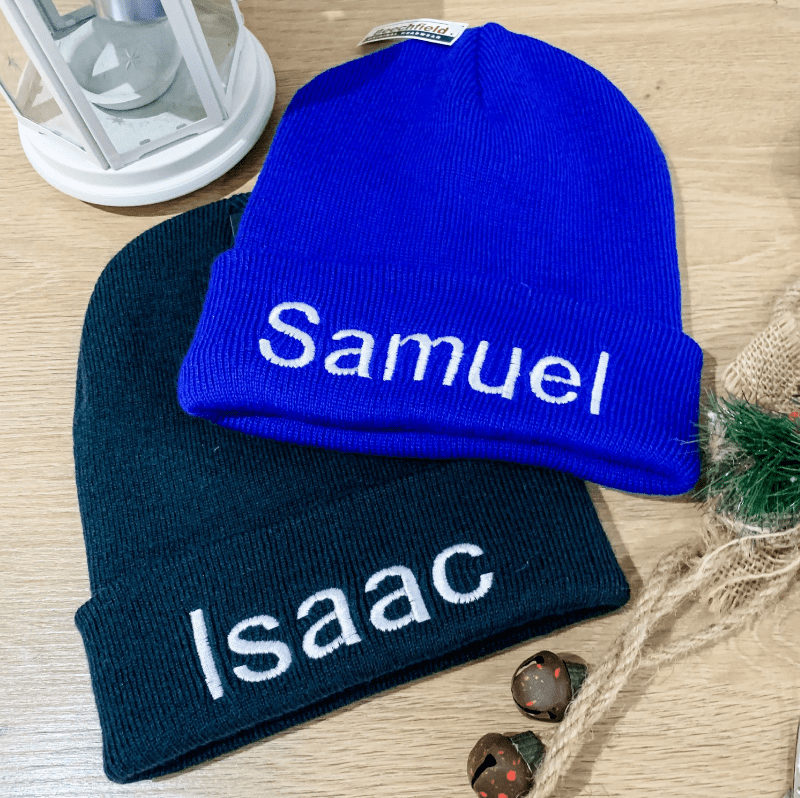Personalised Kids Original Cuffed Beanie Hat