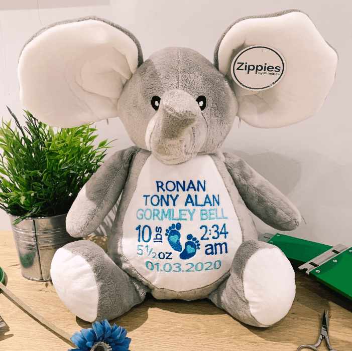 Personalised new baby teddy deals